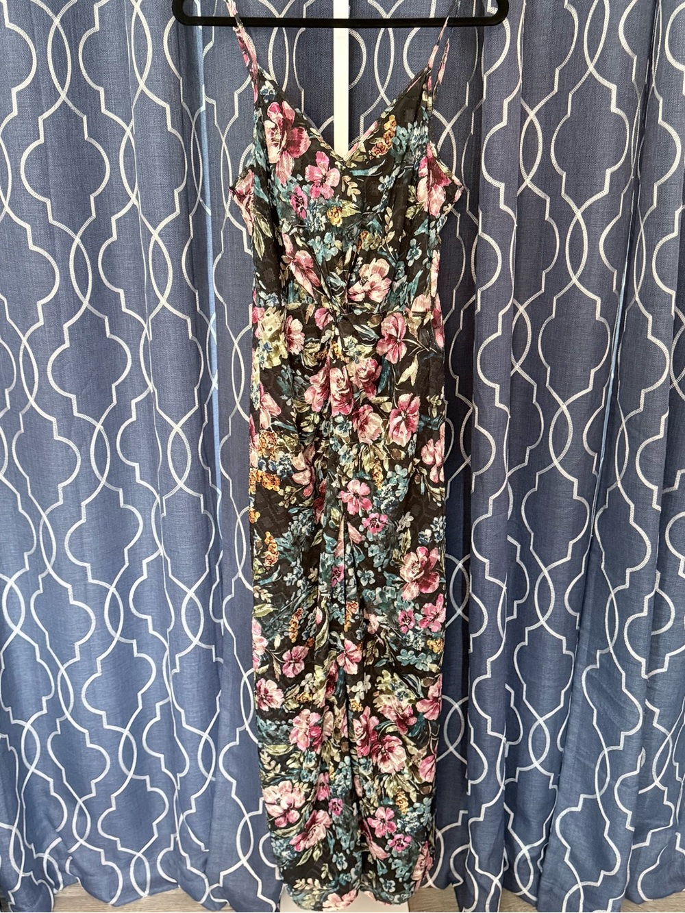 Amanda Uprichard Floral Spaghetti-Strap Maxi Dress Size XL C24